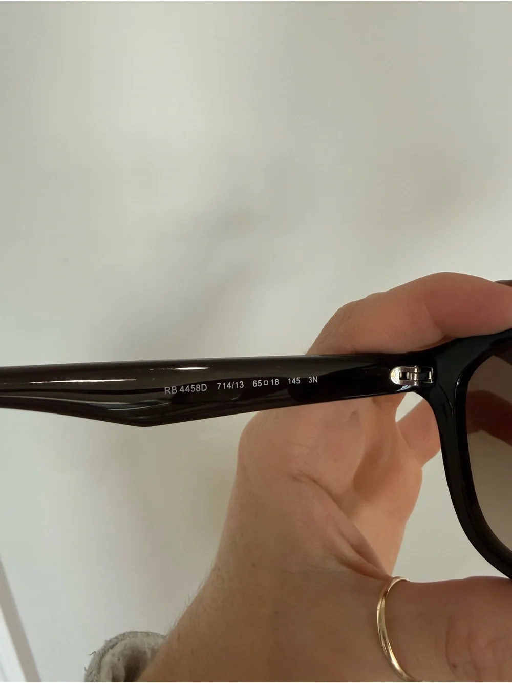 Ray-Ban Black Frame Gradient Brown Lens Sunglasses